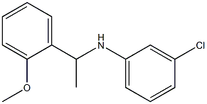 3-chloro-N-[1-(2-methoxyphenyl)ethyl]aniline Struktur
