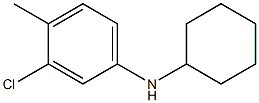3-chloro-N-cyclohexyl-4-methylaniline Struktur