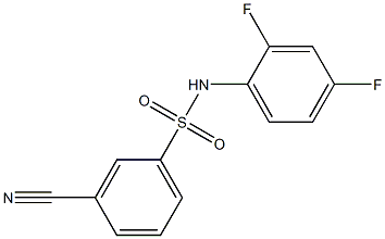  3-cyano-N-(2,4-difluorophenyl)benzenesulfonamide