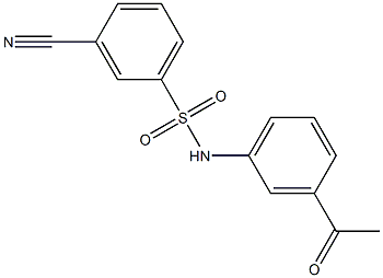  3-cyano-N-(3-acetylphenyl)benzene-1-sulfonamide