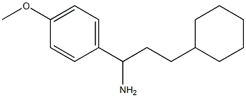  3-cyclohexyl-1-(4-methoxyphenyl)propan-1-amine