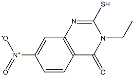 3-ethyl-2-mercapto-7-nitroquinazolin-4(3H)-one Structure