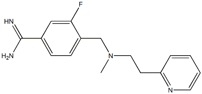 3-fluoro-4-({methyl[2-(pyridin-2-yl)ethyl]amino}methyl)benzene-1-carboximidamide