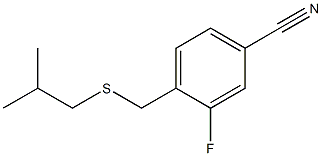  3-fluoro-4-{[(2-methylpropyl)sulfanyl]methyl}benzonitrile