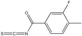 3-fluoro-4-methylbenzoyl isothiocyanate Struktur