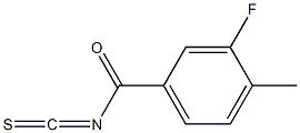 3-fluoro-4-methylbenzoyl isothiocyanate Structure