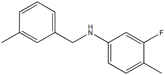 3-fluoro-4-methyl-N-[(3-methylphenyl)methyl]aniline
