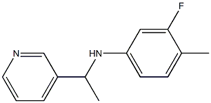3-fluoro-4-methyl-N-[1-(pyridin-3-yl)ethyl]aniline