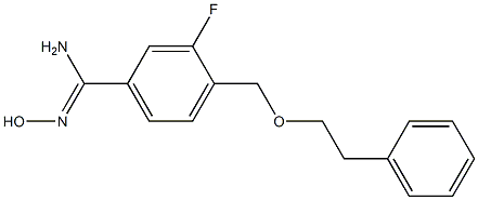 3-fluoro-N'-hydroxy-4-[(2-phenylethoxy)methyl]benzene-1-carboximidamide