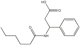  3-hexanamido-3-phenylpropanoic acid