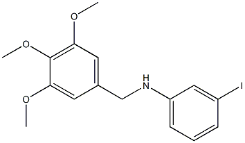 3-iodo-N-[(3,4,5-trimethoxyphenyl)methyl]aniline