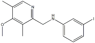 3-iodo-N-[(4-methoxy-3,5-dimethylpyridin-2-yl)methyl]aniline|
