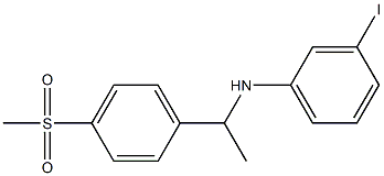 3-iodo-N-[1-(4-methanesulfonylphenyl)ethyl]aniline Struktur
