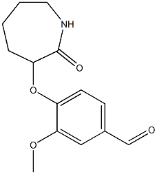  3-methoxy-4-[(2-oxoazepan-3-yl)oxy]benzaldehyde
