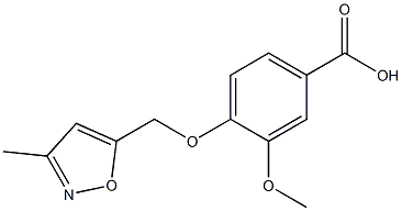  3-methoxy-4-[(3-methyl-1,2-oxazol-5-yl)methoxy]benzoic acid