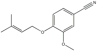  3-methoxy-4-[(3-methylbut-2-enyl)oxy]benzonitrile