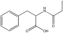 3-phenyl-2-(propionylamino)propanoic acid Structure