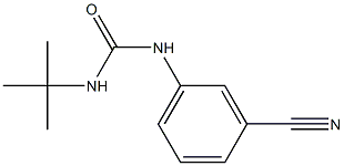3-tert-butyl-1-(3-cyanophenyl)urea Struktur