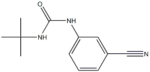 3-tert-butyl-1-(3-cyanophenyl)urea 化学構造式