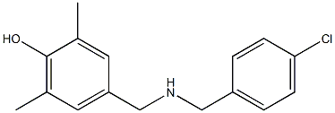 4-({[(4-chlorophenyl)methyl]amino}methyl)-2,6-dimethylphenol,,结构式