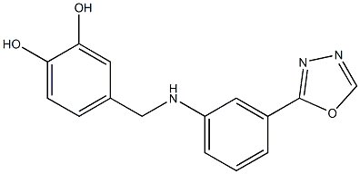 4-({[3-(1,3,4-oxadiazol-2-yl)phenyl]amino}methyl)benzene-1,2-diol