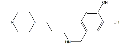 4-({[3-(4-methylpiperazin-1-yl)propyl]amino}methyl)benzene-1,2-diol Structure