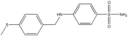4-({[4-(methylsulfanyl)phenyl]methyl}amino)benzene-1-sulfonamide Structure