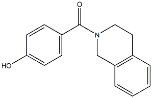 4-(1,2,3,4-tetrahydroisoquinolin-2-ylcarbonyl)phenol Struktur