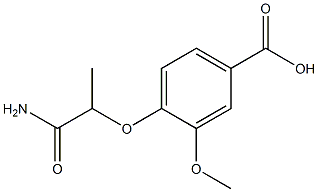4-(1-carbamoylethoxy)-3-methoxybenzoic acid
