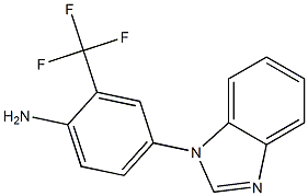 4-(1H-benzimidazol-1-yl)-2-(trifluoromethyl)aniline Struktur