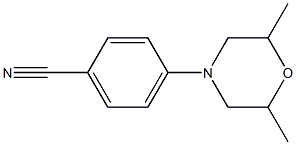 4-(2,6-dimethylmorpholin-4-yl)benzonitrile Structure