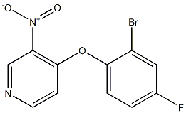 4-(2-bromo-4-fluorophenoxy)-3-nitropyridine Structure