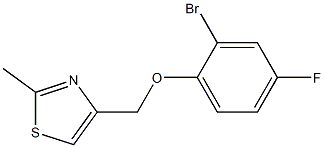  4-(2-bromo-4-fluorophenoxymethyl)-2-methyl-1,3-thiazole