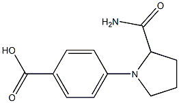 4-(2-carbamoylpyrrolidin-1-yl)benzoic acid Struktur