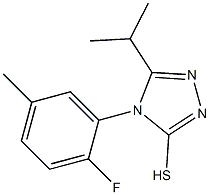 4-(2-fluoro-5-methylphenyl)-5-(propan-2-yl)-4H-1,2,4-triazole-3-thiol