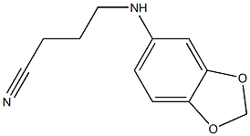 4-(2H-1,3-benzodioxol-5-ylamino)butanenitrile Structure