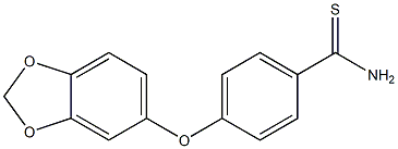 4-(2H-1,3-benzodioxol-5-yloxy)benzene-1-carbothioamide Structure