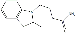 4-(2-methyl-2,3-dihydro-1H-indol-1-yl)butanethioamide Structure