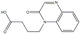 4-(2-oxo-1,2-dihydroquinoxalin-1-yl)butanoic acid,,结构式