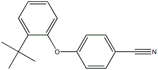 4-(2-tert-butylphenoxy)benzonitrile Struktur