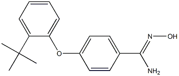 4-(2-tert-butylphenoxy)-N'-hydroxybenzene-1-carboximidamide