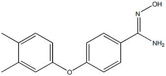  4-(3,4-dimethylphenoxy)-N'-hydroxybenzene-1-carboximidamide