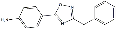 4-(3-benzyl-1,2,4-oxadiazol-5-yl)aniline,,结构式