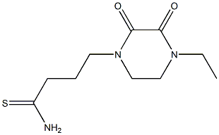 4-(4-ethyl-2,3-dioxopiperazin-1-yl)butanethioamide Structure