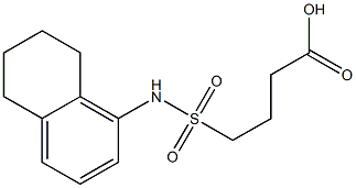  4-(5,6,7,8-tetrahydronaphthalen-1-ylsulfamoyl)butanoic acid