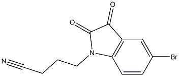  4-(5-bromo-2,3-dioxo-2,3-dihydro-1H-indol-1-yl)butanenitrile