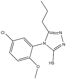  4-(5-chloro-2-methoxyphenyl)-5-propyl-4H-1,2,4-triazole-3-thiol