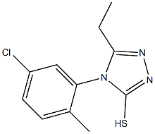  4-(5-chloro-2-methylphenyl)-5-ethyl-4H-1,2,4-triazole-3-thiol