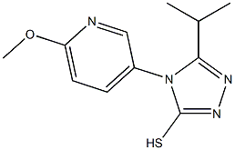  4-(6-methoxypyridin-3-yl)-5-(propan-2-yl)-4H-1,2,4-triazole-3-thiol