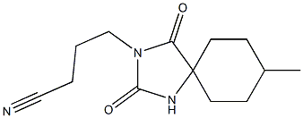  4-(8-methyl-2,4-dioxo-1,3-diazaspiro[4.5]dec-3-yl)butanenitrile